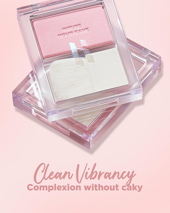 HOLIKA HOLIKA Infusing Blush with Brush - Lightweight,