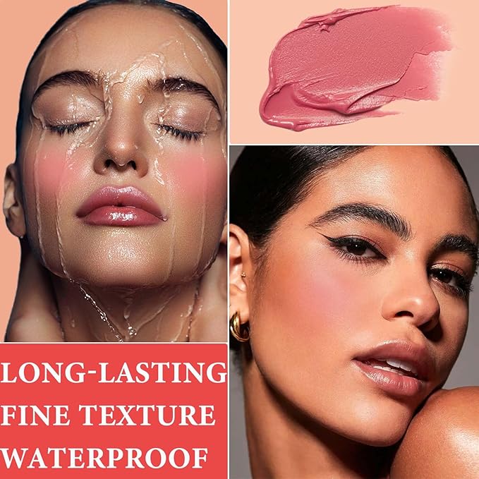 Cream Blush Stick for Cheeks & Eyes & for Women(#05)