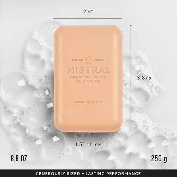 Mistral Bar Soap, Santal Absolute, Large Bar