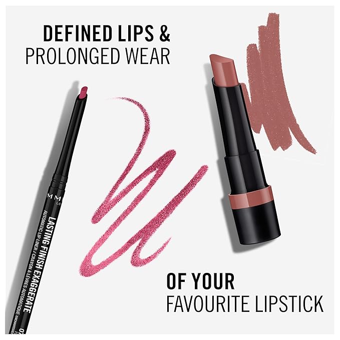 Rimmel Lasting Finish Exaggerate Automatic Lip Liner, 70 Pink Enchantment (Pack of 2)