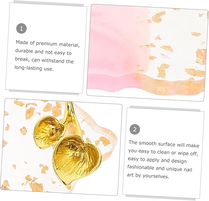 FOMIYES 2pcs Nail Palette Nail Art Gel Nail