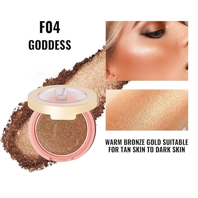 Oulac Luminous Blush Face Bronze Gold Warm | 4.8g