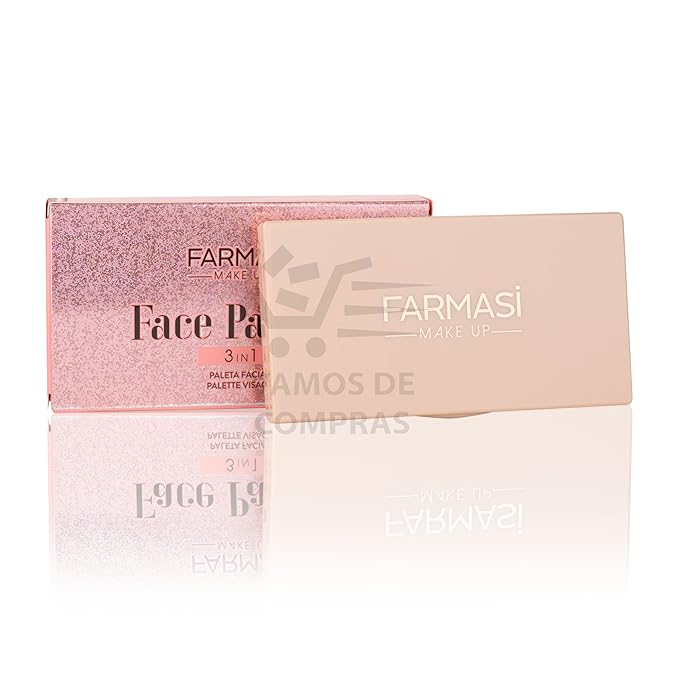 FARMASI Makeup Face Palette, Trio Eyeshadow, Long Lasting 0.52 oz