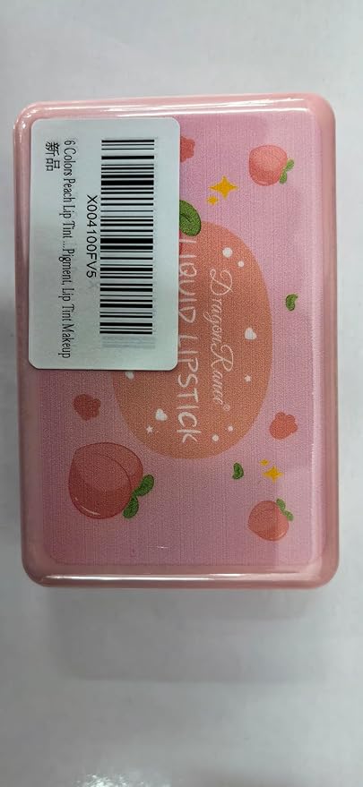 6 Colors Peach Lip Tint Stain Set, Mini Lip