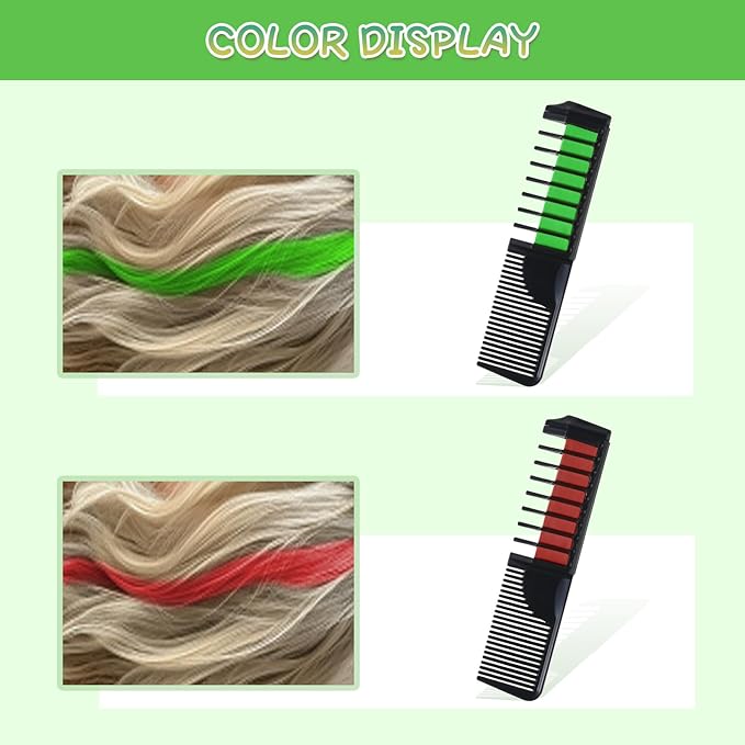 6 PCS Hair Chalk Comb