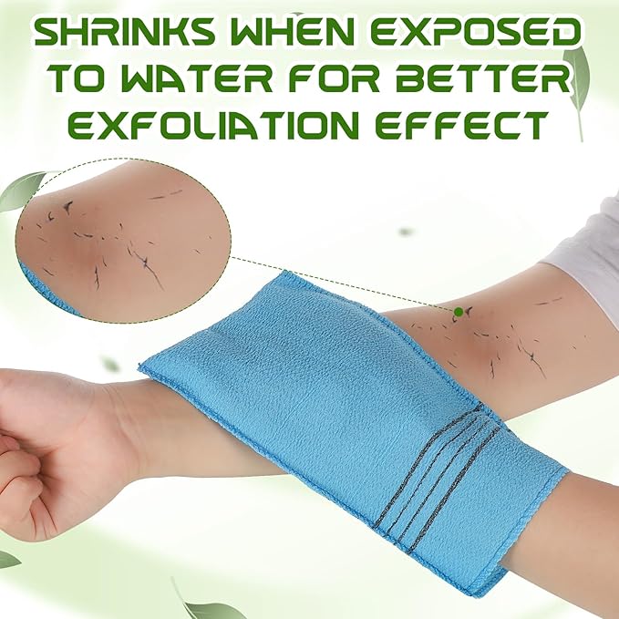 12 pcs exfoliating washcloth, korean