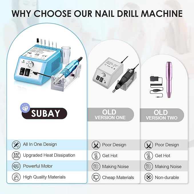 Subay 30000rpm nail drill professional