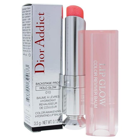 Christian Dior Addict Lip Glow 010 Holo Pink for Women, 0.12 Ounce