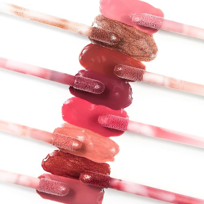 Glo Skin Beauty Lip Gloss | Color and Shine with Lip Nourishing Ingredients, without Stickiness, (Naked)