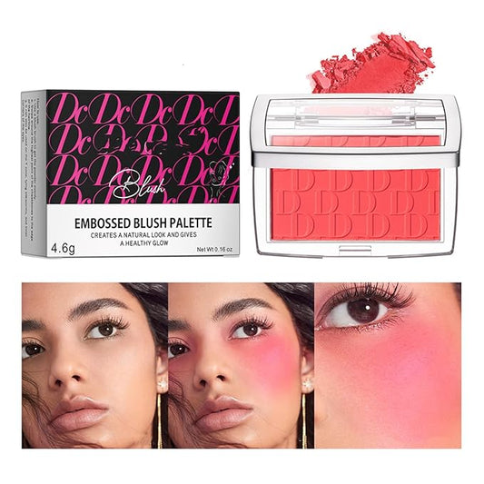 MAEPEOR Embossed Blush 6 Colors Smooth Blendable Face