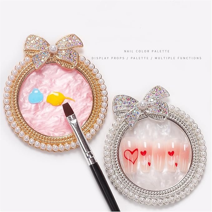 4Pcs Resin Nail Art Plalette Nail Polish Mixing