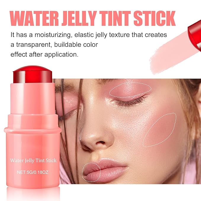 Milk Water Jelly Tint, Sheer Lip & Cheek Stick. (Berry)