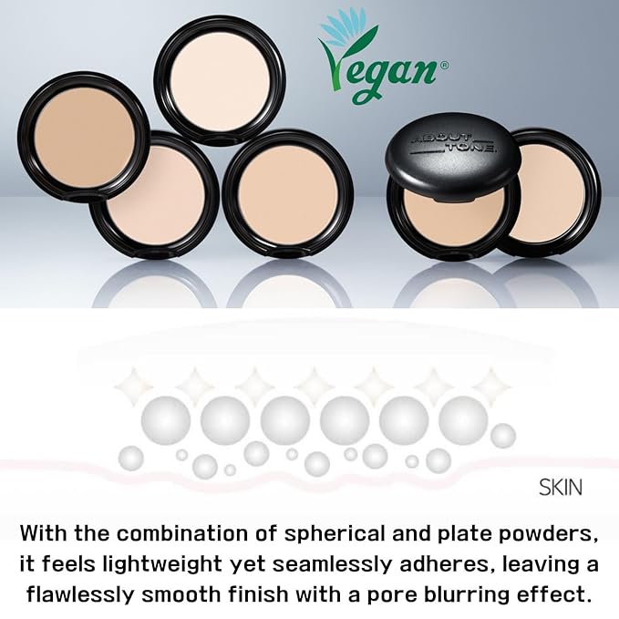 Blur Powder Pact - Pressed Powder Compact with (02 LIGHT) 0.32oz