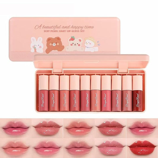 10 Colors Lip Tint Stain Set,Mini Liquid Lipstick,