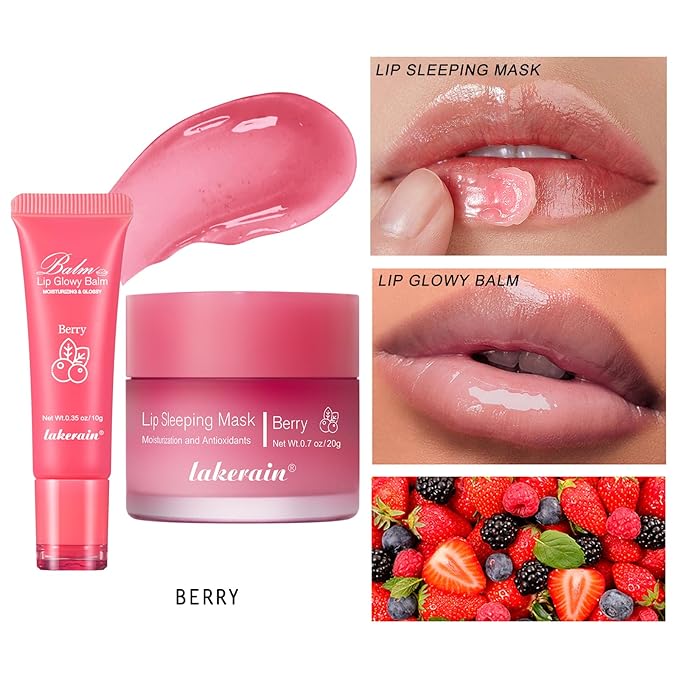 2Pcs Lip Glowy Balm and Lip Lips