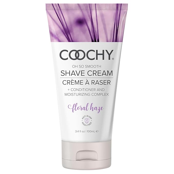 Coochy Intimate Shaving Cream | Shave Conditioner & Moisturizer for Face & Body | Ideal for Sensitive Skin Care, Anti-Bump | Floral Haze, 3.4 oz