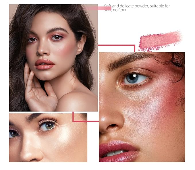 MAEPEOR Matte Face Blush 8 Colors Lightweight Natural (Color 06)