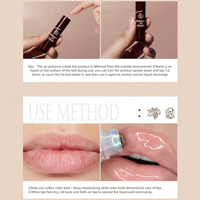 2pcs Lip Balm, Cocoa Bean Lip Hydrating