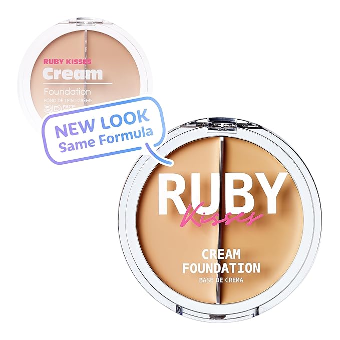 Ruby Kisses Cream Foundation 3D Face Creator 2-Color (Level 2)