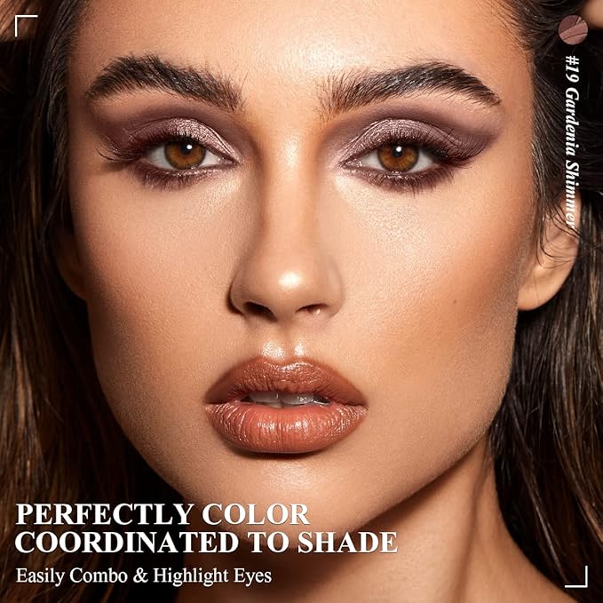 6PCS Cream Eyeshadow Stick Makeup Sets, Metallic And Matte Shimmer Eye Shadow Eye Brightener Stick Pencil Crayon, A02-Taupe Mauve