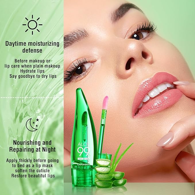 2 Pcs Aloe Vera Color Changing Lipstick Lip Changing
