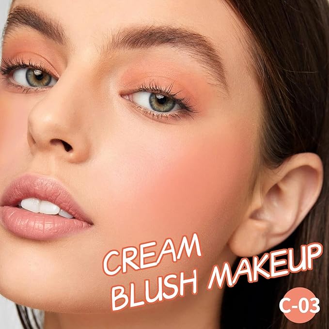 Boobeen Cream Blush Stick for Cheek Makeup, Multi Creamy Formula