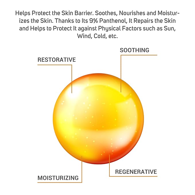 9% Panthenol Cream Lotion with Aloe Vera (5.07fl oz) - Hydrating & Soothing Face Barrier Repair Cream