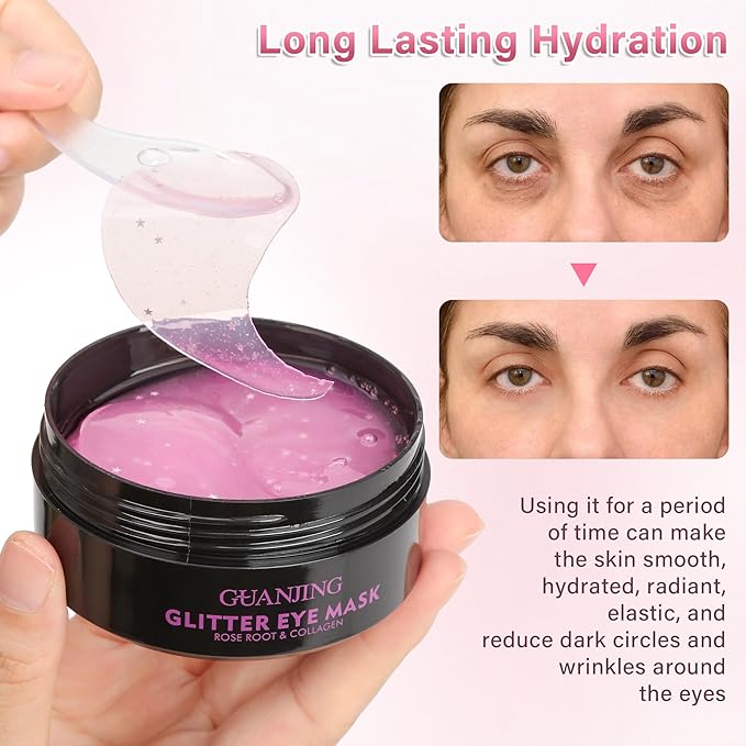 Caffeine under eye masks for