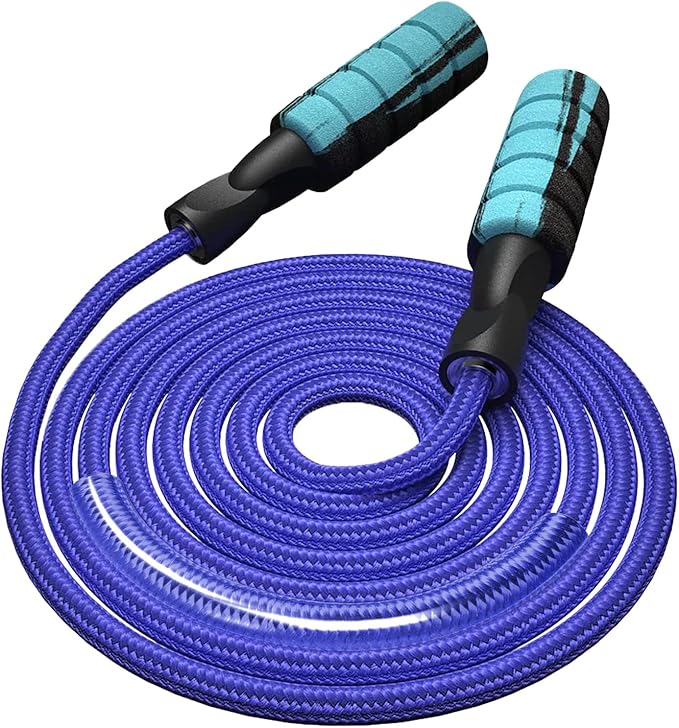 FITMYFAVO Jump Rope Cotton Adjustable Skipping Weighted jumprope