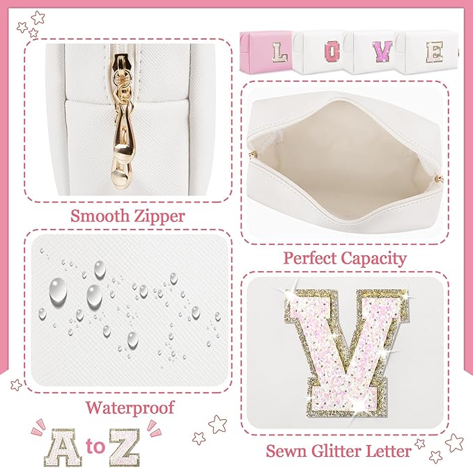 Personalized initial letter patch makeup