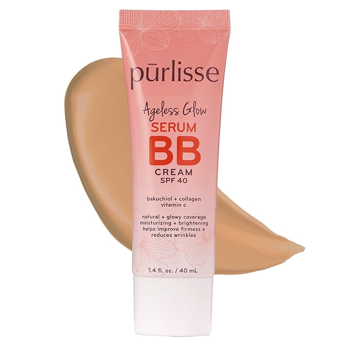 pūrlisse Ageless Glow Serum BB Cream SPF 40 | Medium 1.4oz