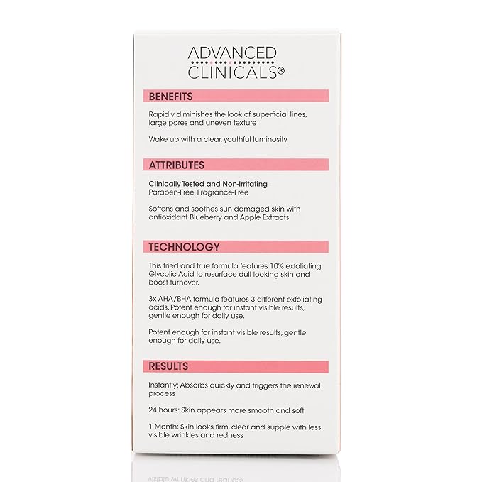Advanced clinicals 10% glycolic acid