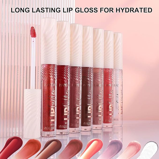 clear Lip Gloss Lip Plumper Gloss Tinted Lipgloss Lip Oil Teens Moisturizing Lipstick Lip Balm High Shine And Vegan Plumping Lip Gloss For Women Girls Long-Lasting Dry Lip Care 01