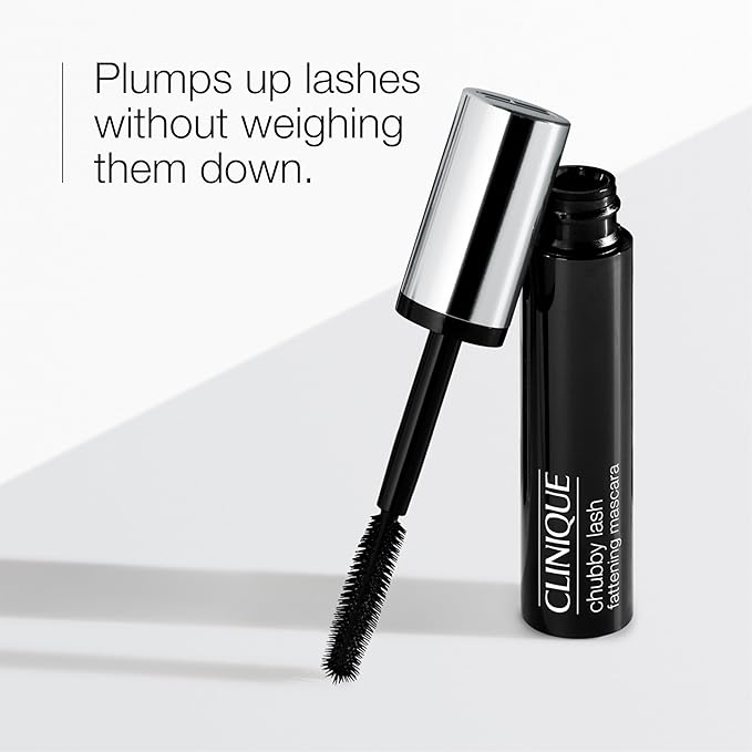 Clinique Chubby Lash Fattening Mascara | Volumizing, Lengthening + Safe For Sensitive Eyes, Jumbo Jet, 0.3 Fl Oz