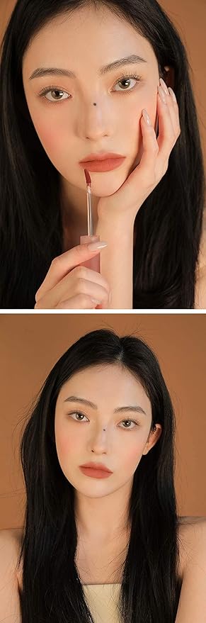3CE BLUR WATER TINT(4.6g) soft lip with less smear with a blurry finish (#CORAL MOON) with sun cream(1ml*3ea)