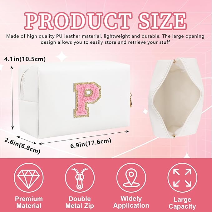 Personalized initial letter patch makeup