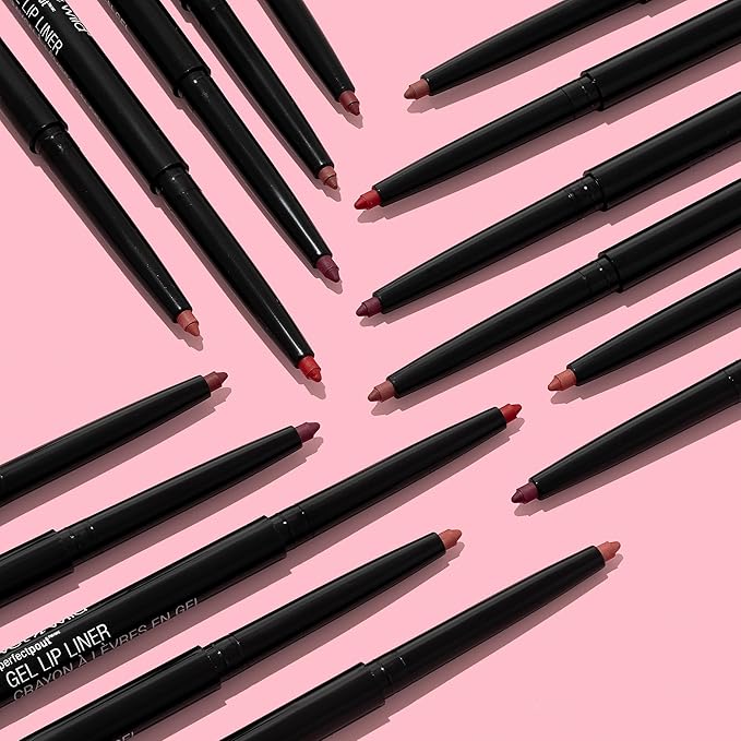 wet n wild Perfect Pout Matte Retractable Gel Lip Liner Pencil, Rich Creamy Long Lasting Color, Well-Defined and Flawless Application, Vegan & Cruelty-Free - Gone Burgundy