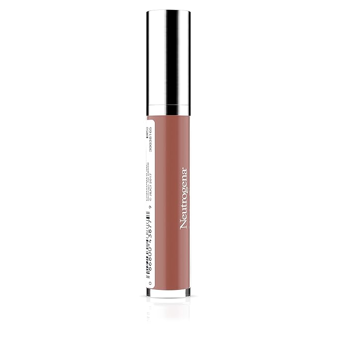 Neutrogena Hydro Boost Moisturizing Lip Gloss, Hydrating Non-Stick and Non-Drying Luminous Tinted Lip Shine with Hyaluronic Acid to Soften and Condition Lips, 27 Almond Nude Color, 0.10 oz