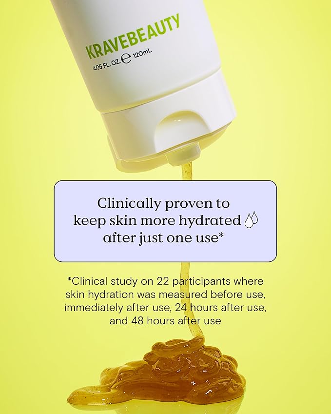 KraveBeauty Matcha Hemp Hydrating Cleanser, Non-Stripping