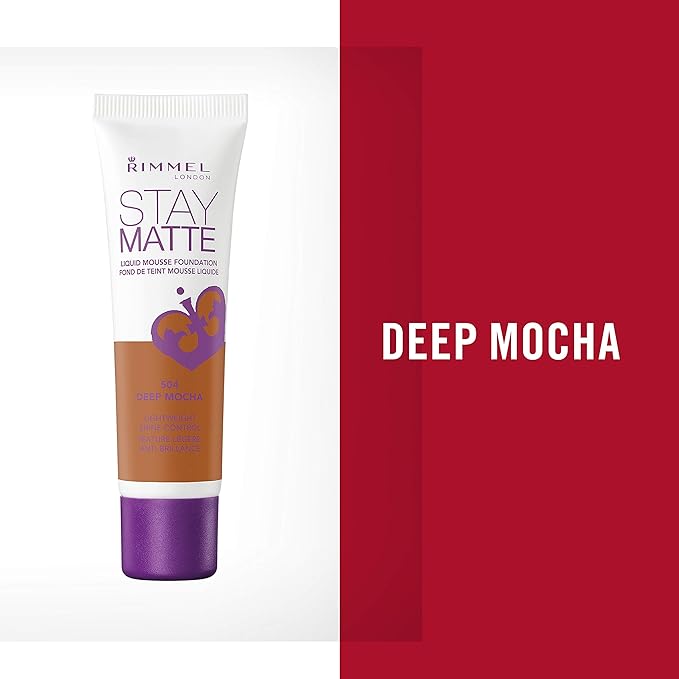 Rimmel, Stay Matte Foundation, Deep Mocha 2 Count of 1)