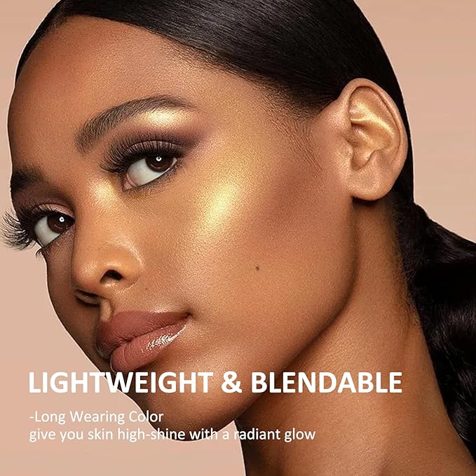 Boobeen 3 Colors Baked Shimmer Highlight & Blush