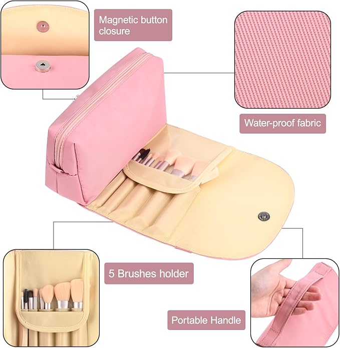 Ofak travel makeup bag with