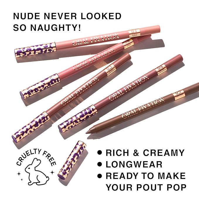 Long-Lasting & Waterproof Lip Liner Pencil – Oral Fixation – Precision Application with Sharpenable Tip (FIRST BASE)