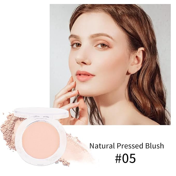 Boobeen Single Color Blush Face Blush Palette Matte Easily, Lightweight