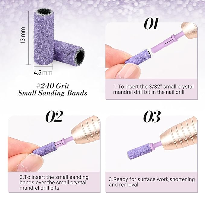 Melodysusie 50 pcs nail drill