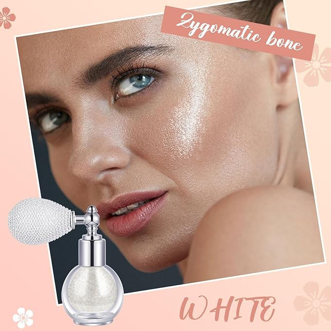 3 Pcs Glitter Spray for Hair and Body,