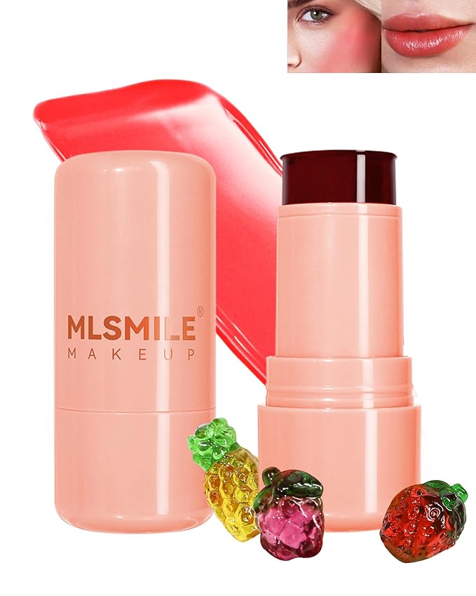 Makeup Jelly Tint,Cooling Water Jelly Tint Coral Blush Lip Stains-02
