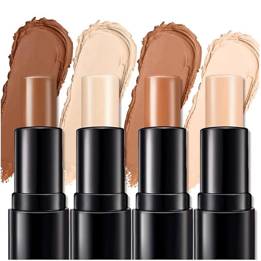 4 Colors Cream Contour, Stick Palette, Contouring Concealer,
