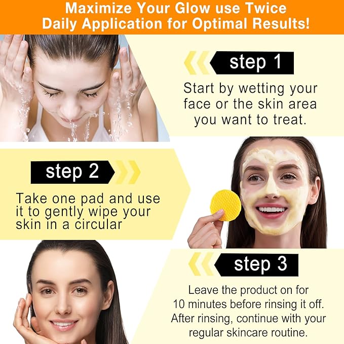 Turmeric kojic acid cleansing pads