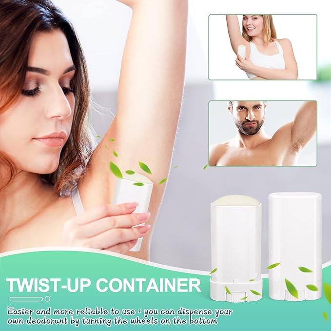 15ml Travel Deodorant Containers,Top-Fill,Empty Plastic Oval Lotion,Sample